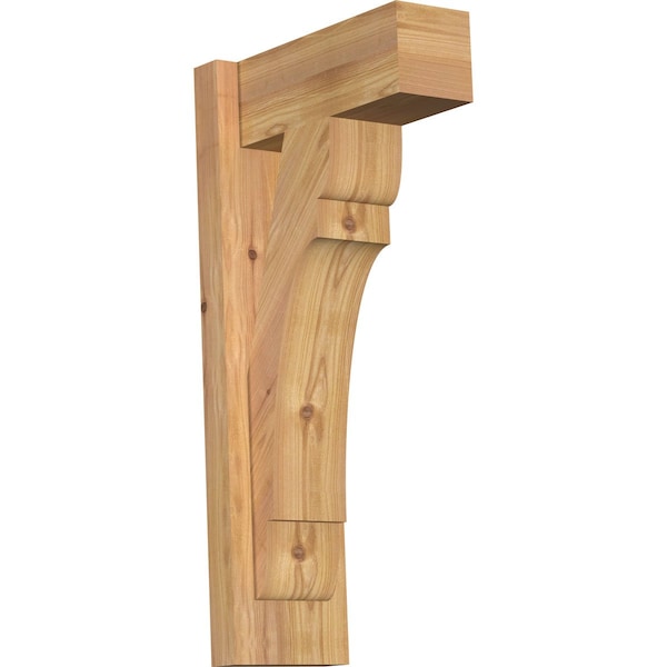 Ekena Millwork Olympic Block Smooth Outlooker, Western Red Cedar, 5 1/2"W x 12"D x 24"H OUT06X12X24OLY05SWR - main